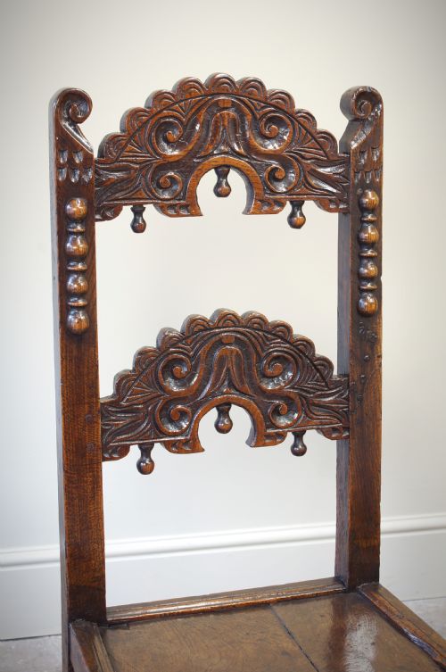 FOUR 17TH CENTURY YORKSHIRE CHAIRS BACKSTOOLS - ADDITIONAL PHOTO 7