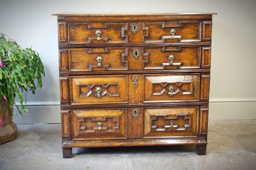 17th Century Cushion Moulded Chest of Drawers