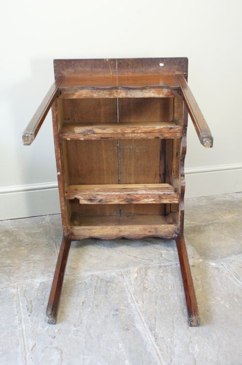 A GEORGE III OAK LOWBOYSIDE TABLE - ADDITIONAL PHOTO 4