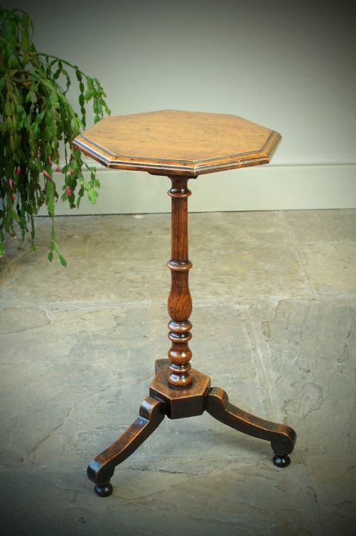 fig 1. A Rare Early 18th Century Cherry Wood Candle stand.
