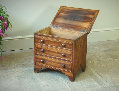 GEORGIAN PLUMWOOD CLOSE STOOL - ADDITIONAL PHOTO 7