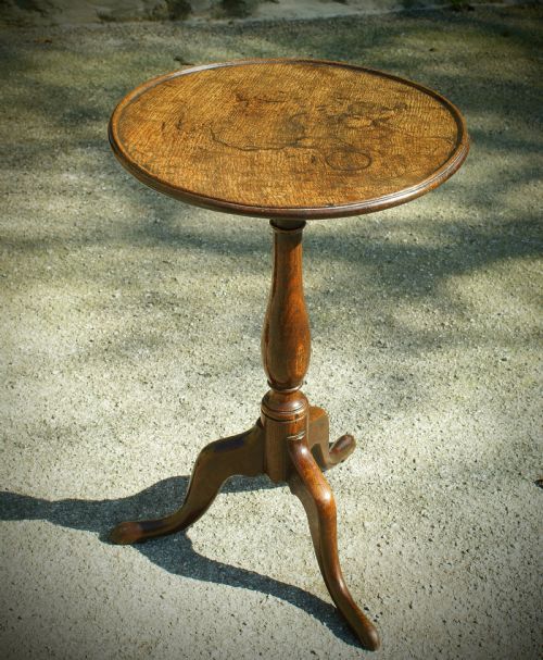 Georgian Oak Single Plank Dish Top Wine Table