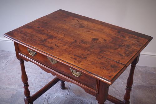 fig 1. A Small Early 18th Century Cedar Side Table.