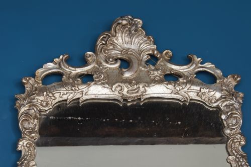 LARGE 18TH CENTURY SILVER GILT MIRROR - ADDITIONAL PHOTO 3