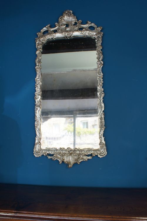 LARGE 18TH CENTURY SILVER GILT MIRROR - ADDITIONAL PHOTO 4