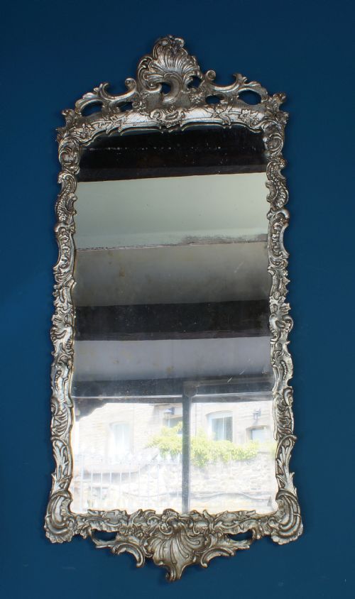 LARGE 18TH CENTURY SILVER GILT MIRROR - ADDITIONAL PHOTO 5