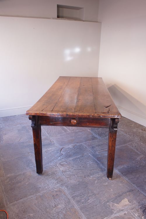 fig 1. English 18th Century Oak Farmhouse Dining Table