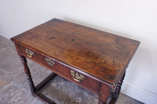 A LATE 17THCENTURY OAK SIDE TABLE - ADDITIONAL PHOTO 2