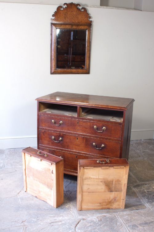 GEORGIAN OAK CHEST OF DRAWERS - ADDITIONAL PHOTO 6