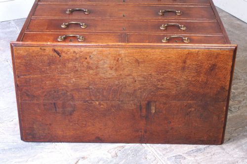 GEORGIAN OAK CHEST OF DRAWERS - ADDITIONAL PHOTO 8