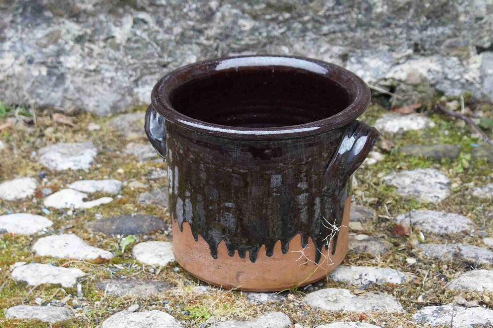 19th century stoneware pot