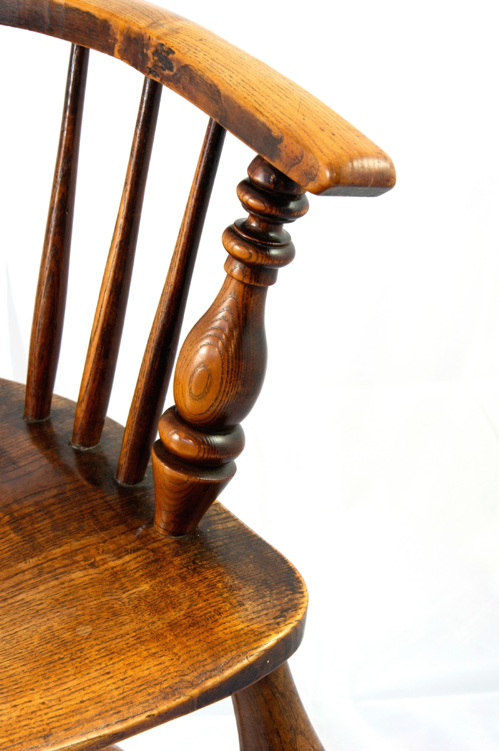 19th Century Ash Windsor Armchair View V