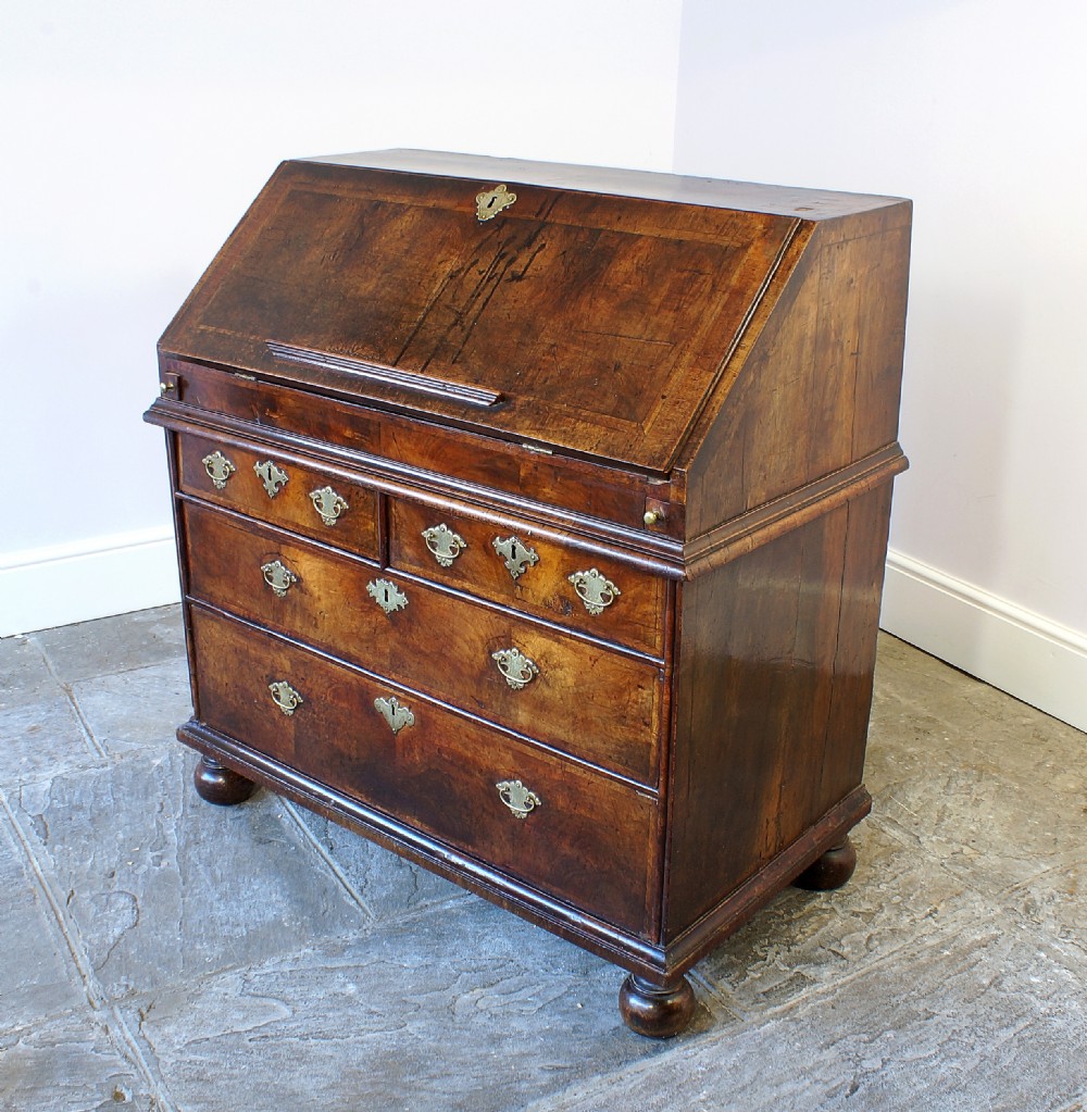 17th century walnut bureau