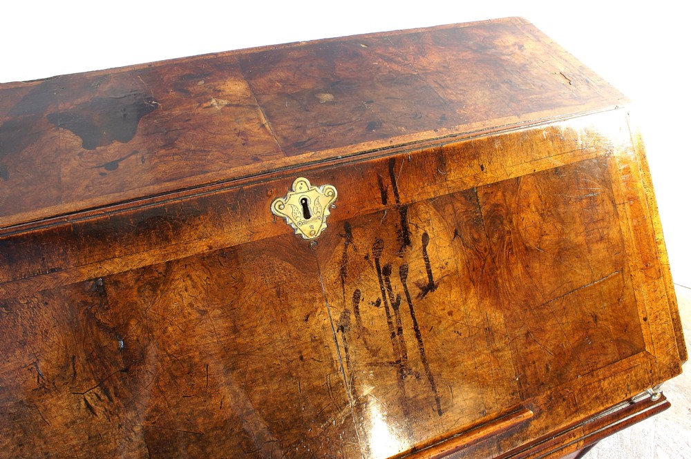 17th century walnut bureau View X