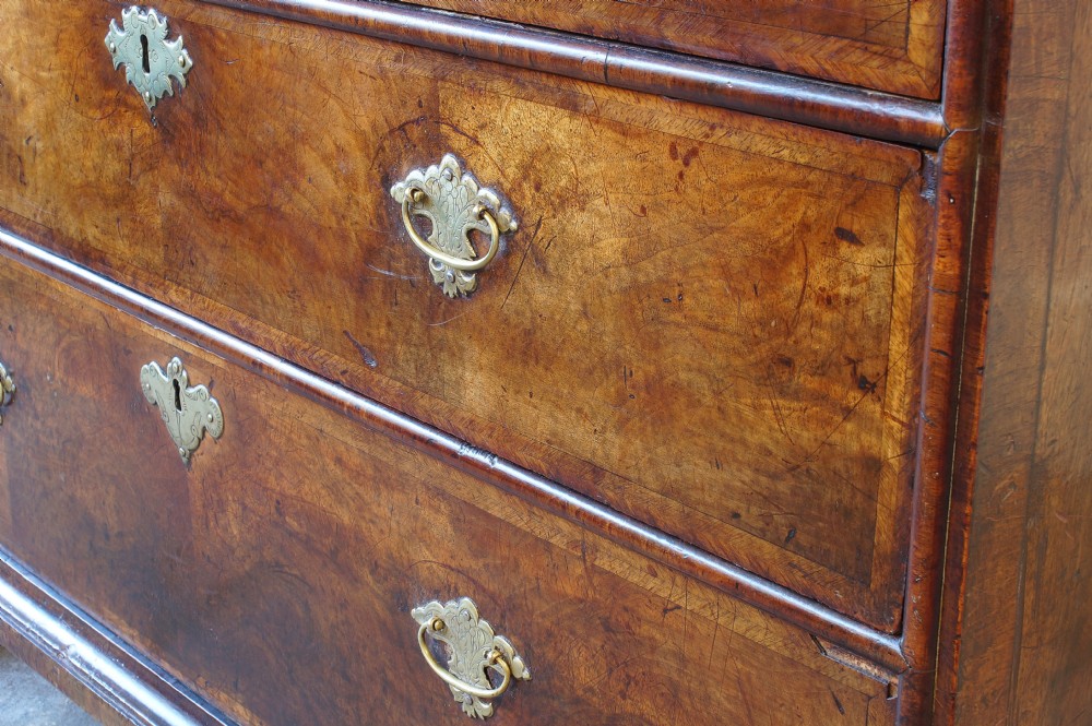 17th century walnut bureau View XI