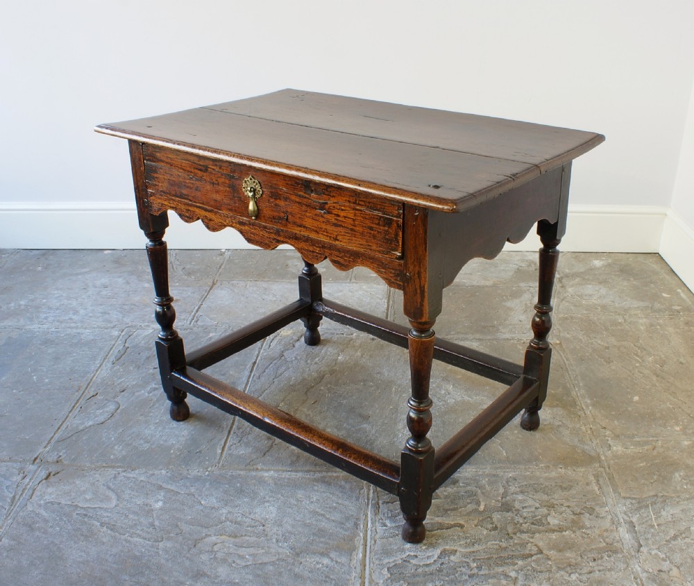 18th century oak side table View II