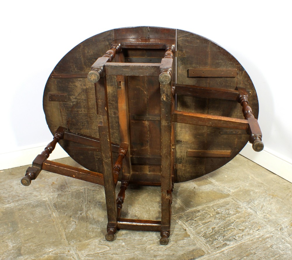 17th Century Oak Gateleg Table View V