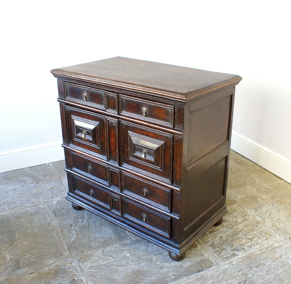 17th Century Oak Moulded Chest Of Drawers View II