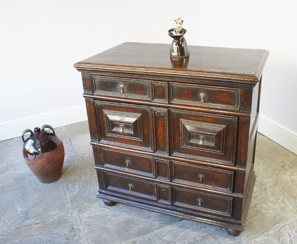 17th Century Oak Moulded Chest Of Drawers View III