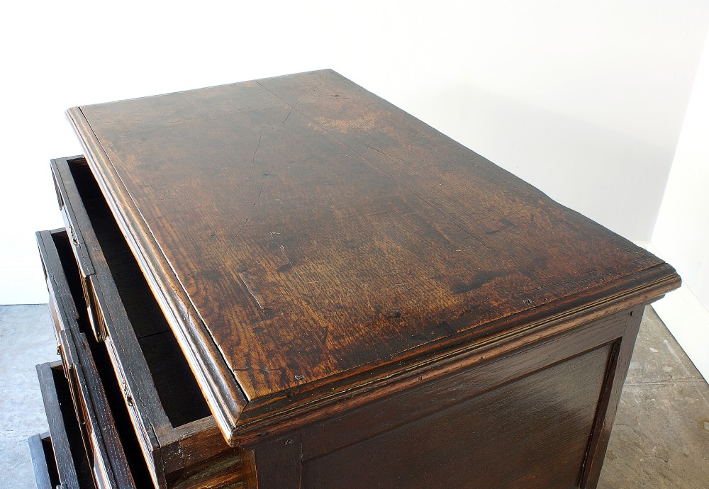17th Century Oak Moulded Chest Of Drawers View V