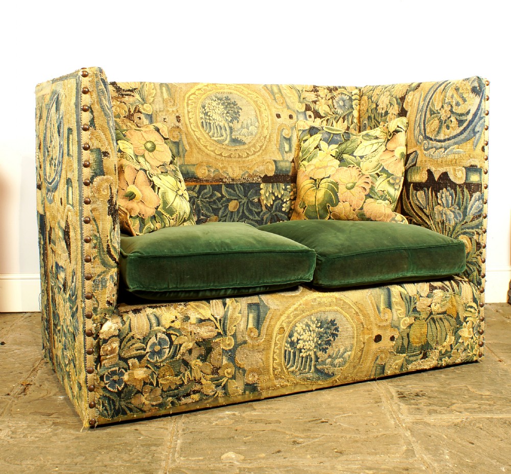 17th Century Tapestry on 19th Century Sofa