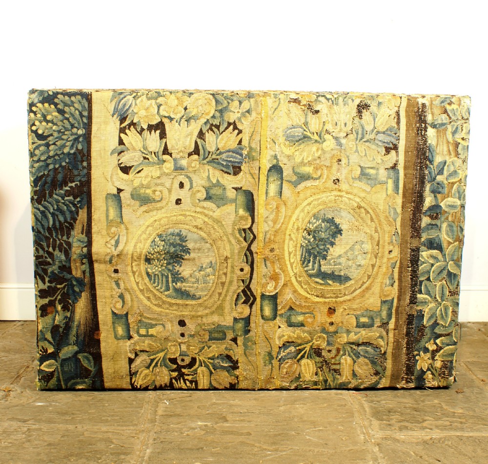 17th Century Tapestry on 19th Century Sofa View IV