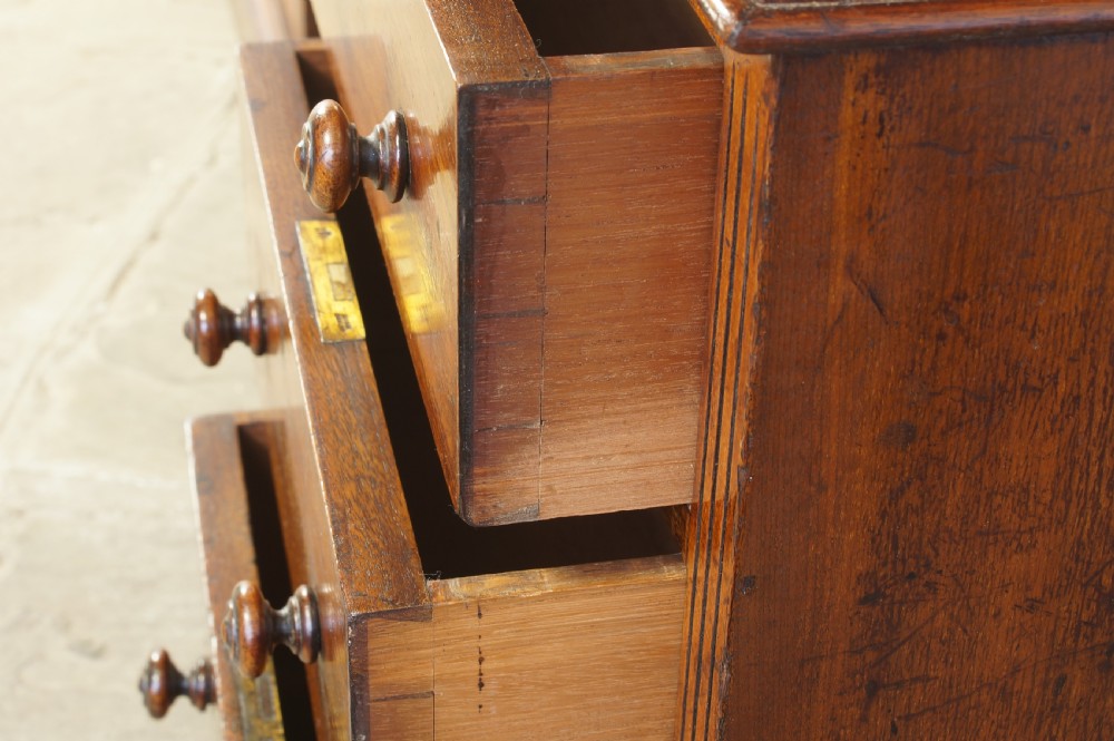 Walnut pedestal desk. View IV