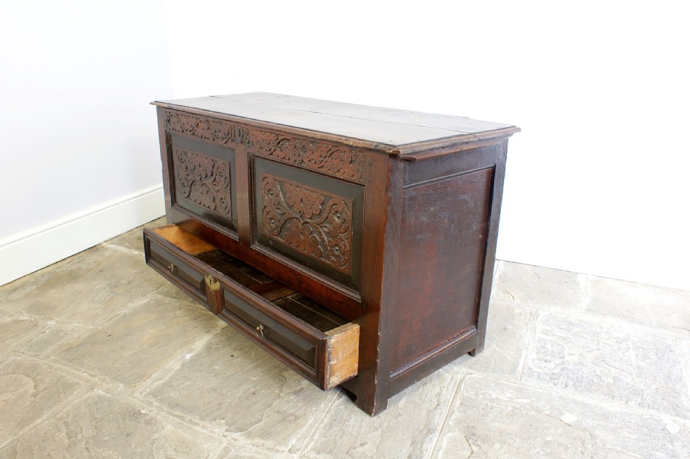 Early 18th Century Oak Mule Chest View VI