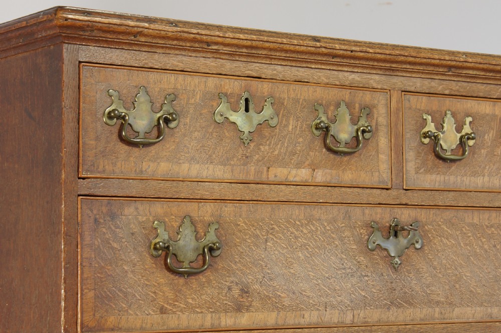 18th century oak chest of drawers. View III