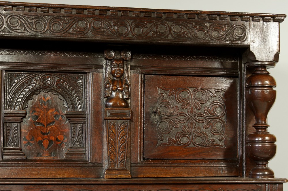 17th Century Oak Court Cupboard View II