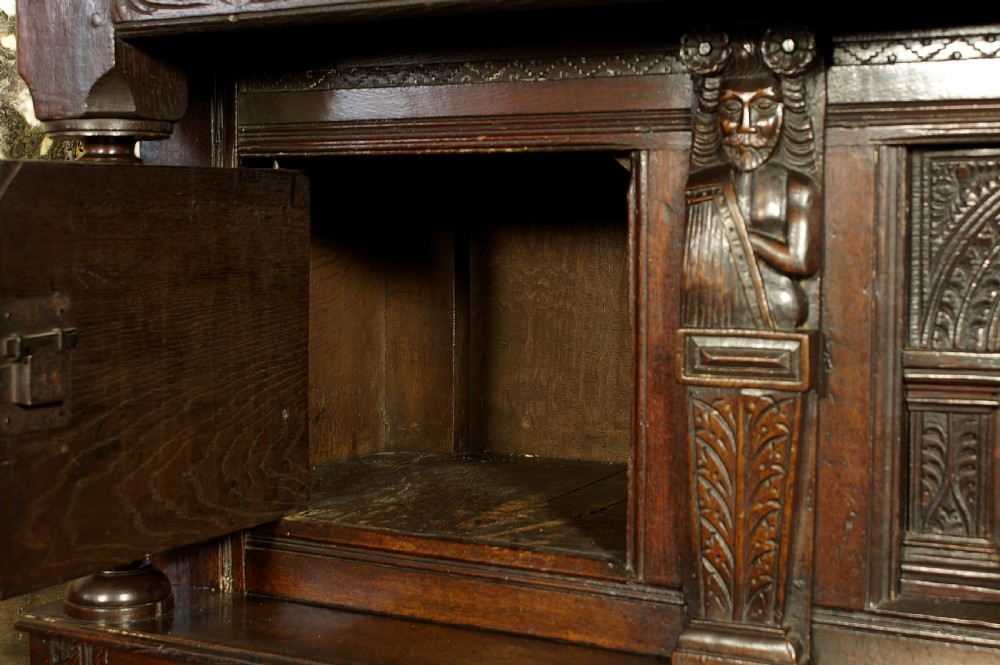 17th Century Oak Court Cupboard View IX
