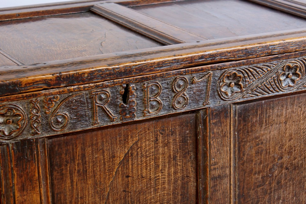 17th Century Oak Westmorland Coffer View IV