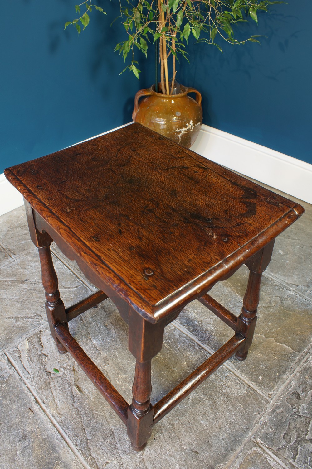 18th century oak Joint stool. View VII