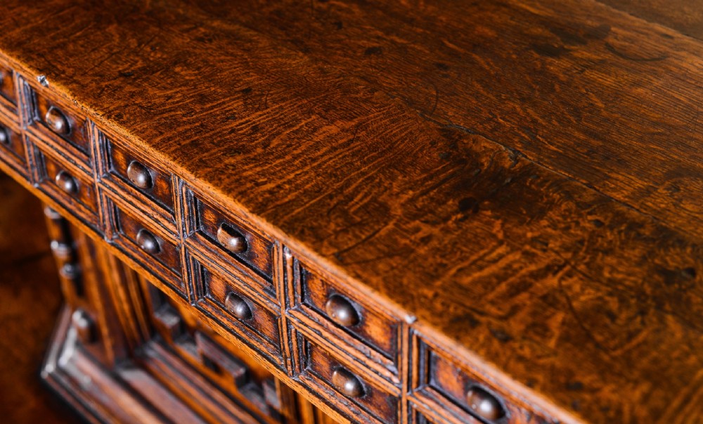 17th century oak court cupboard View V