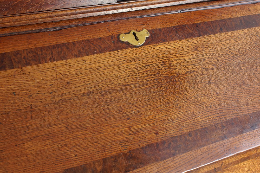 18th century oak Bureau Bookcase. View V