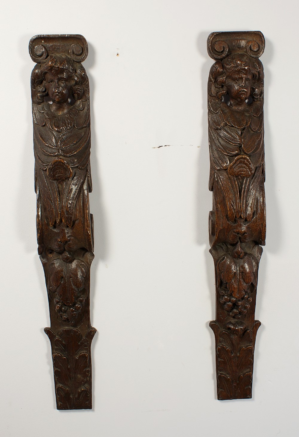 17th century oak caryatids. 
