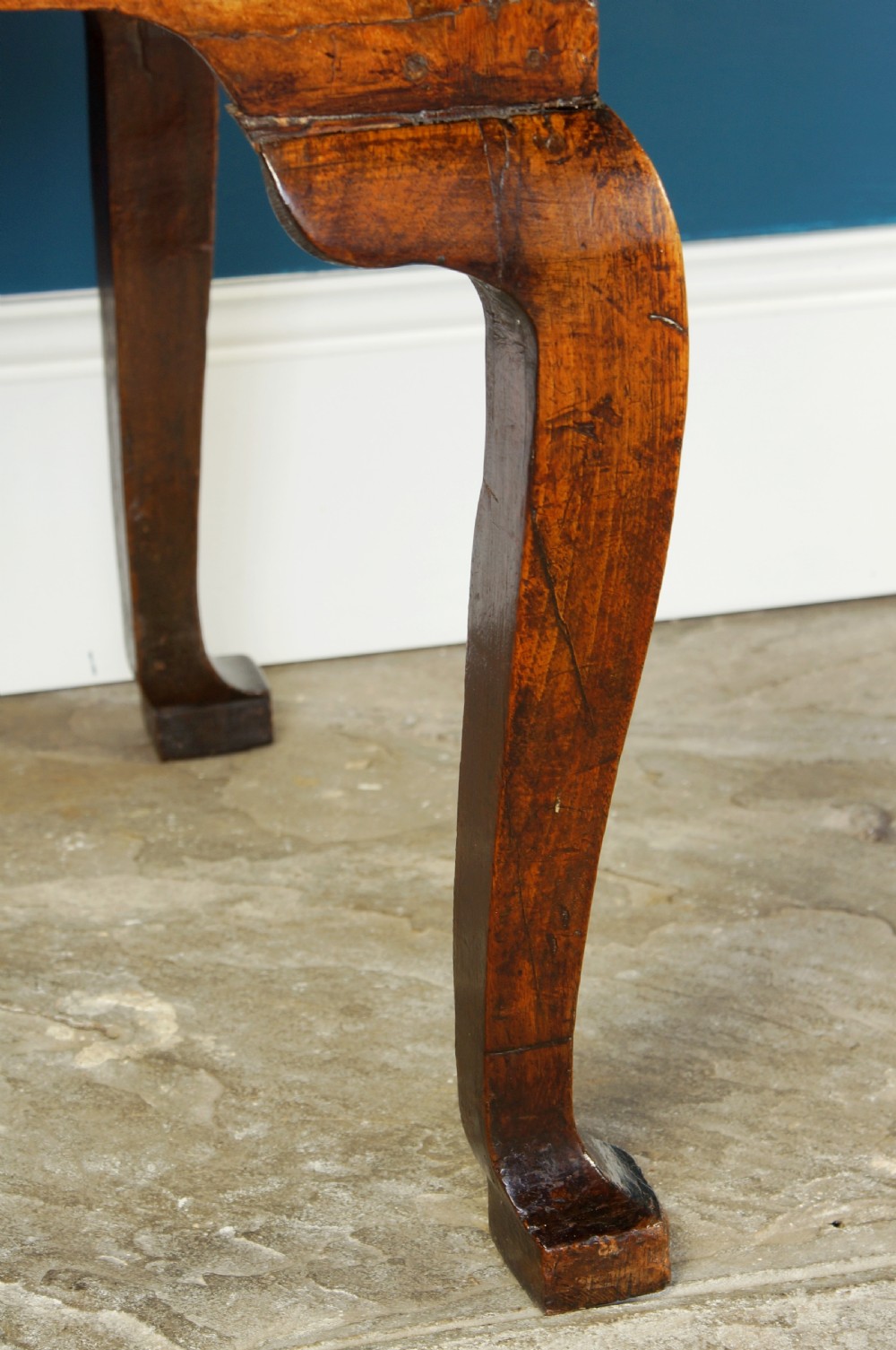 Fine early 18th century walnut chest on stand. View IX
