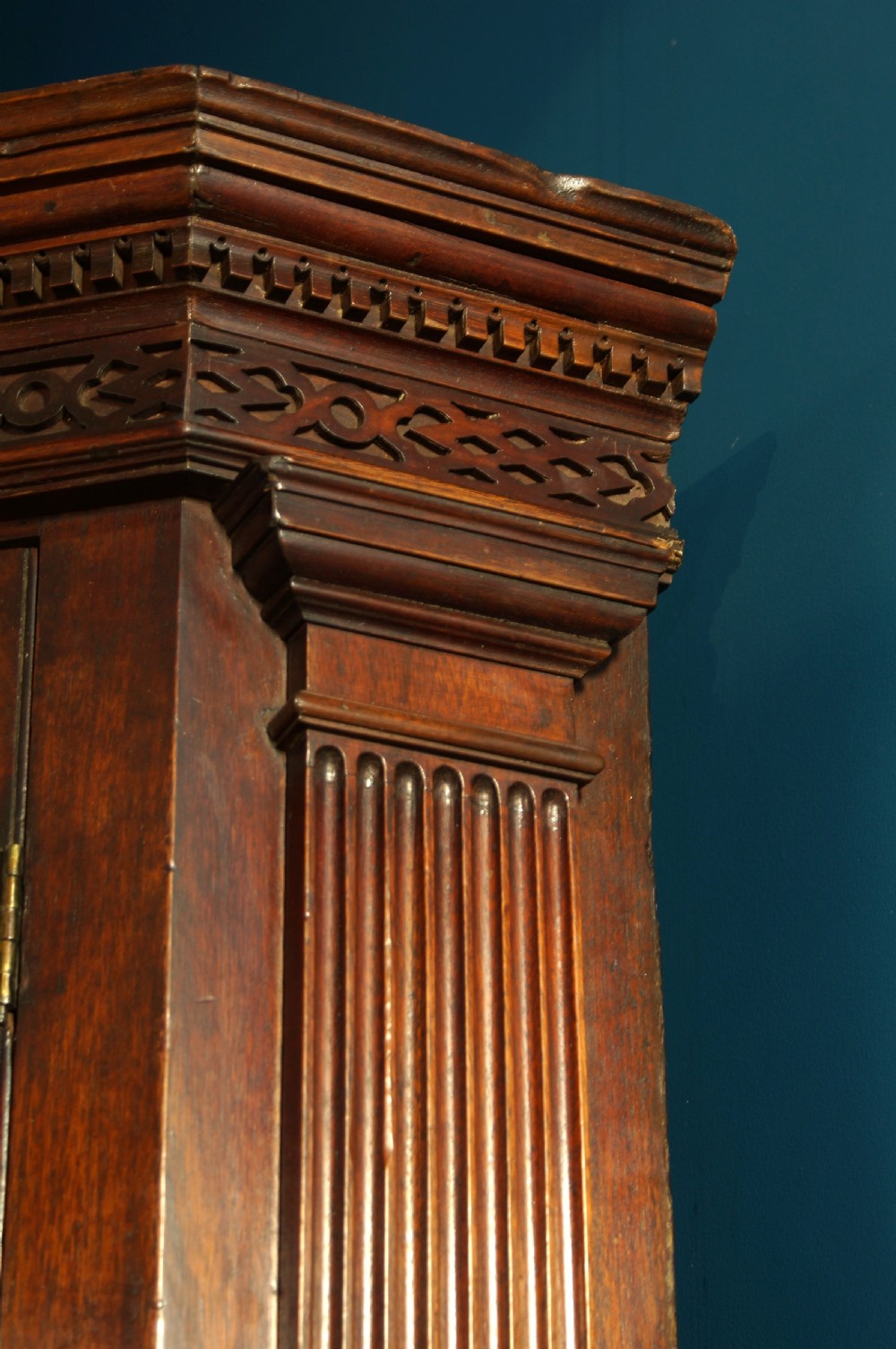 18th Century Mahogany Corner Cupboard. View II