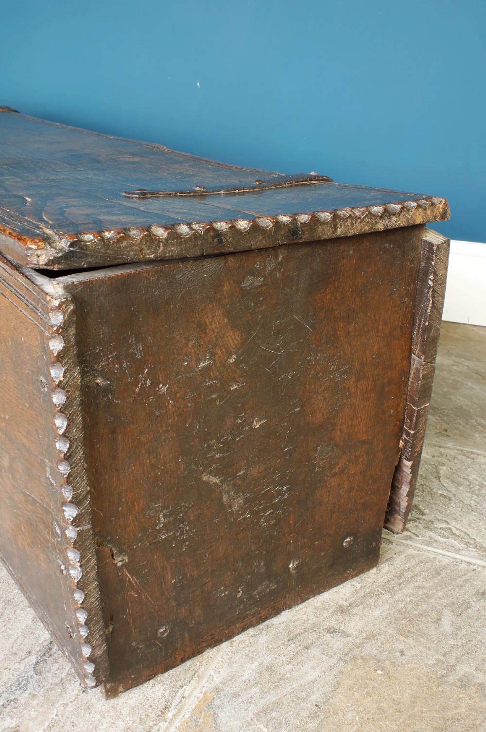 16th Century Planked Coffer. View VIII