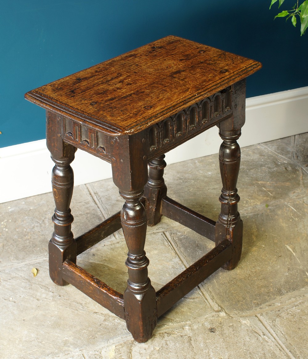 Good 17th Century Joint Stool View III