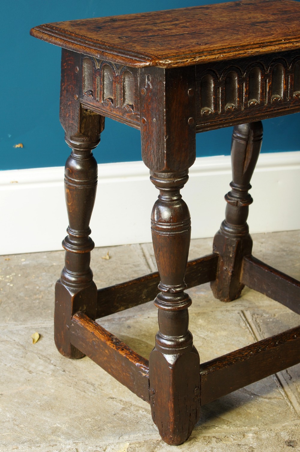 Good 17th Century Joint Stool View IV