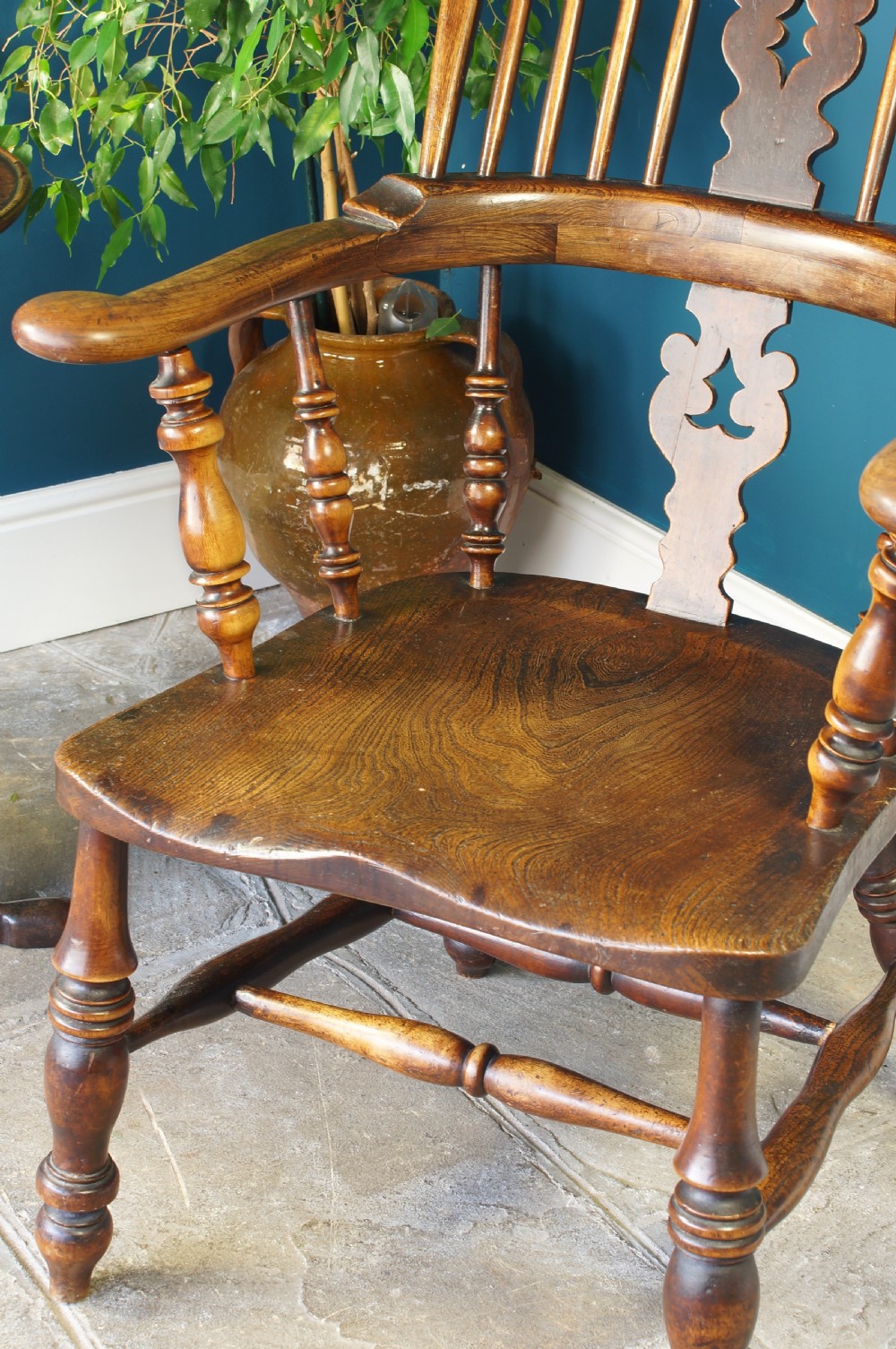 Pair of Broad Arm Windsor Chairs. View VII
