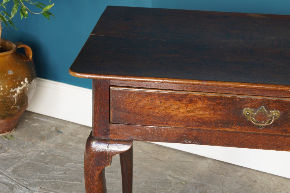 18th century oak lowboy View VII