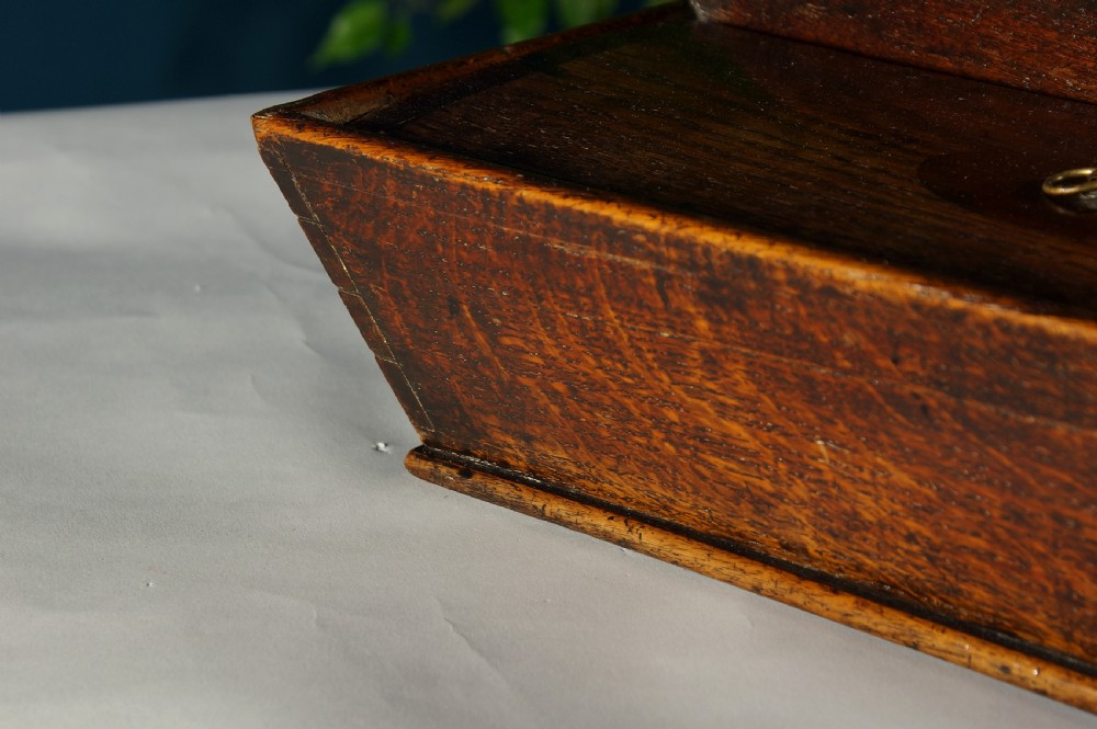 18th century oak cutlery tray View III