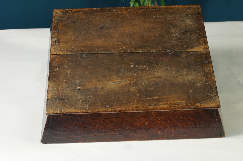 18th century oak cutlery tray View VI