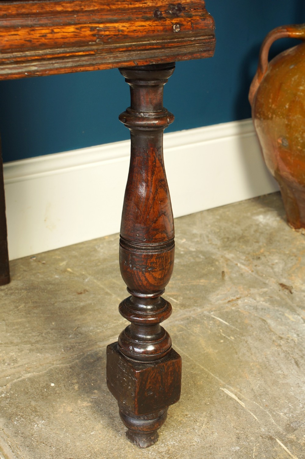 17th century turned leg dresser base View VII