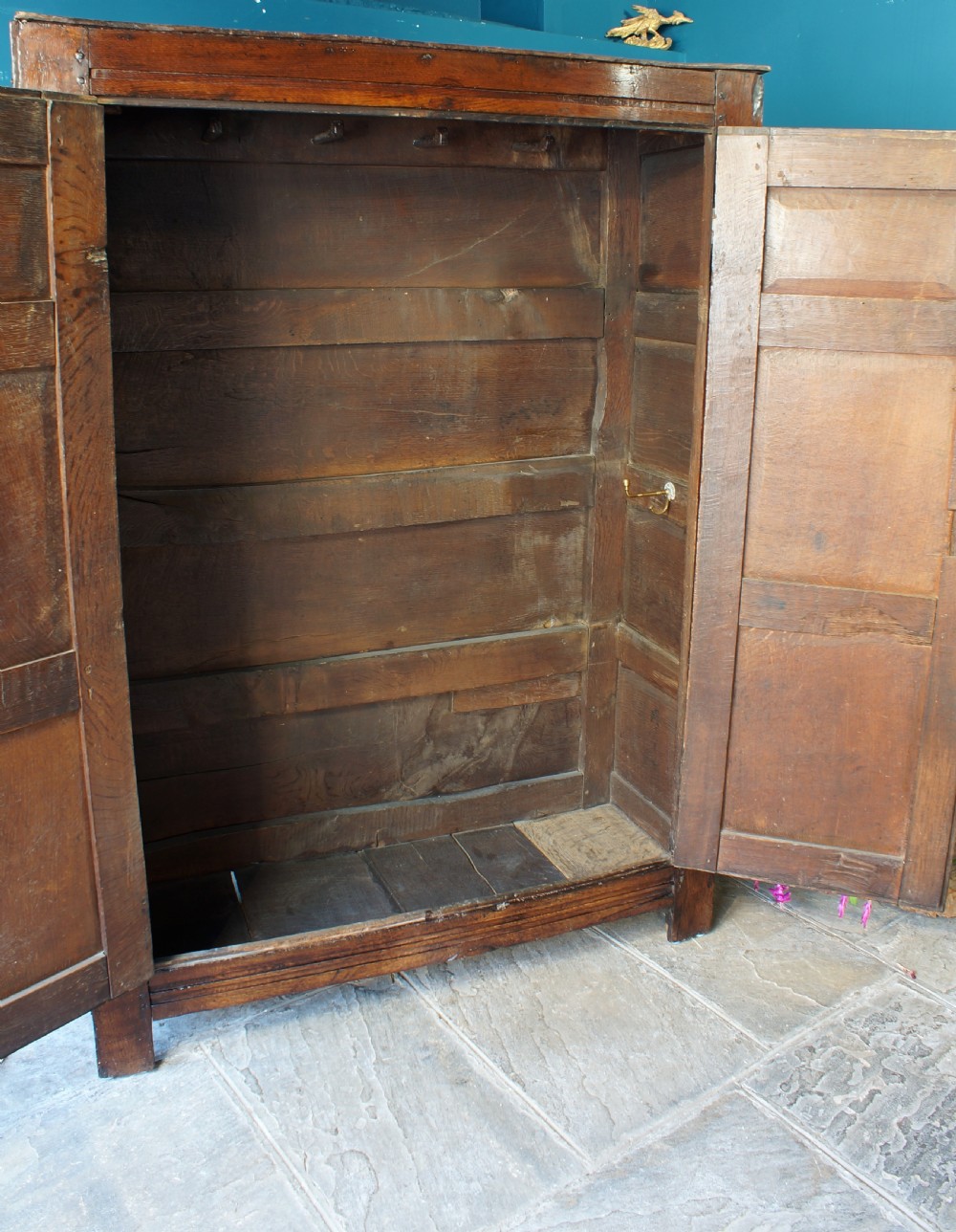 Small 17th Century Oak Press Cupboard. View IV