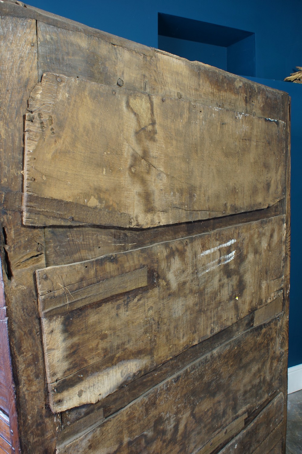 Small 17th Century Oak Press Cupboard. View VII