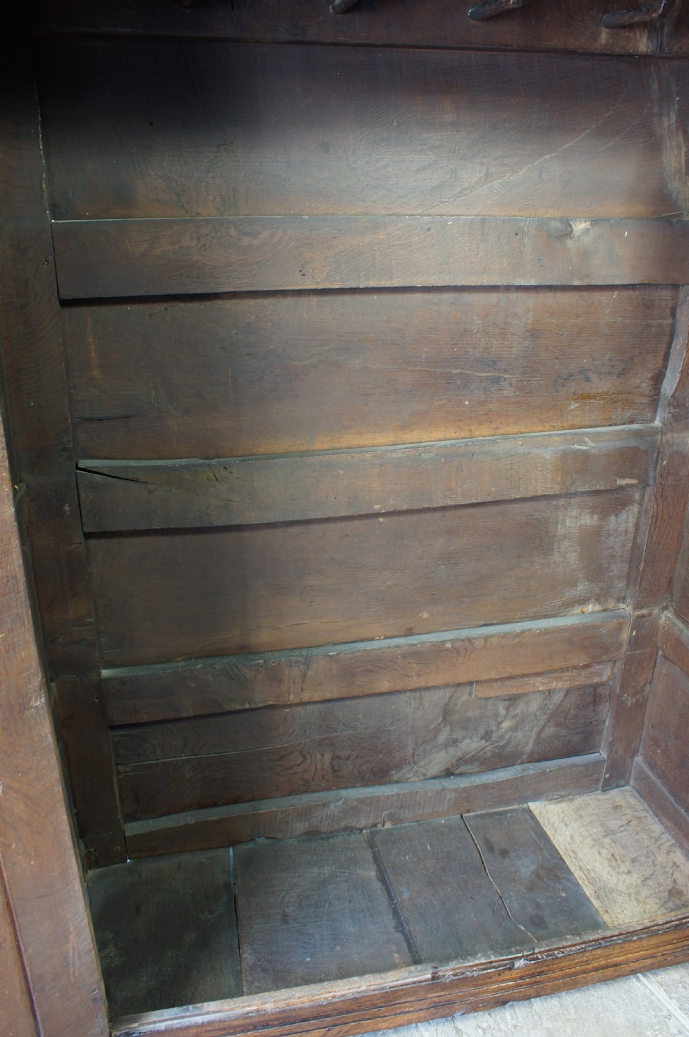 Small 17th Century Oak Press Cupboard. View XI