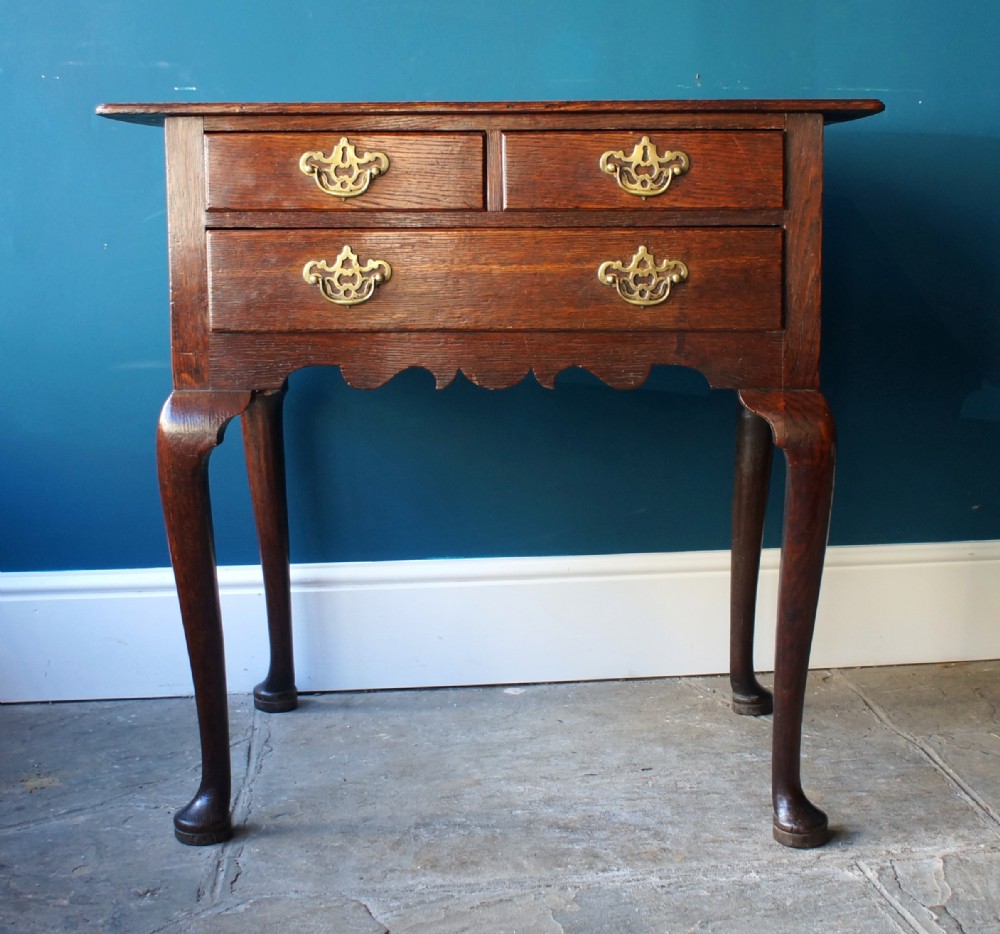Small Georgian Oak Lowboy.